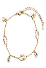 attractive teensy-weensy april birthstone baby anklet         